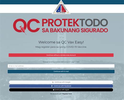 qc services.quezon city.gov.ph/qcvaxeasy|QC VAX EASY Registration and Online Booking .